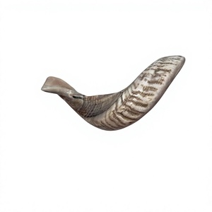 Shofar artisanal AZ ENTERPRISES AZE-RH02 en corne de bélier naturelle de haute qualité, matériau brut non poli pour usage traditionnel - Product Image 6
