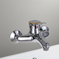 Mitigeur thermostatique mural ITALOMIX pour bain et douche, en alliage de zinc galvanisé, avec robinet d'eau chaude et froide et cartouche céramique