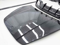 Kit carrosserie complet en fibre de carbone sèche de style OC de haute qualité (lame avant, jupes latérales, diffuseur arrière, capot) pour Porsche Panamera 976 2024+