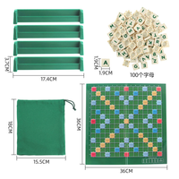 Nouveau jeu de société intelligent en plastique avec tuiles Scrabble pour apprendre l'anglais