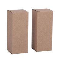 Petites Boîtes d'Emballage Personnalisées Simples en Carton Noir et Blanc pour Rouge à Lèvres, Cosmétiques, et Petites Bouteilles de Parfum