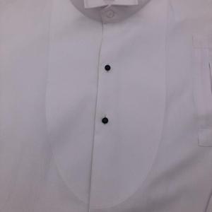 Latest Design Classic CVC Slim Fit Long Sleeve <strong>Wing</strong> Tip <strong>Collar</strong> Tuxedo <strong>Shirt</strong> for Men - Product Image 4