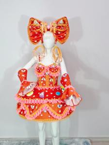 Gaun kue permen kustom kostum pertunjukan Parade liburan karnaval <span class=keywords><strong>Halloween</strong></span> untuk anak perempuan - Product Image 3