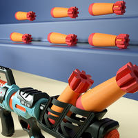 Lanceur de fusées en mousse Air Pow Toy 2023 - Lance des fusées en mousse, comprend 6 fusées compatibles RL Blaster - Jouet de tir pour enfants