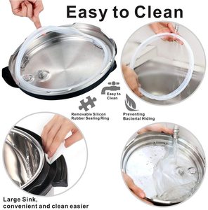 Cuisinière à pression électrique <span class=keywords><strong>en</strong></span> acier inoxydable, <span class=keywords><strong>pot</strong></span> de cuisson facile, cuisinière instantanée automatique, cuisinière intelligente numérique, cuiseur à riz intelligent - Product Image 3