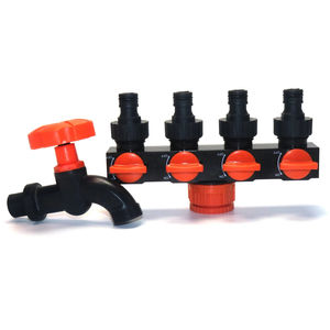 Divisor de Manguera de Jardín, Conector de Grifo de 4 Vías, Divisor de Manguera con Cuatro Interruptores Independientes para Riego de Césped y Hogar - Product Image 2
