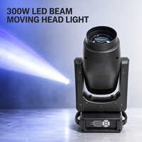 Projecteur LED 3-en-1 BSW 300W à faisceau spot, wash et moving head avec zoom, rotation, gobo et prisme DMX512 pour éclairage de scène de mariage (Stock US)