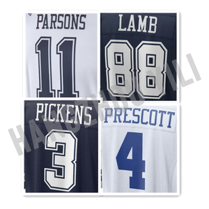 卸売アメリカンフットボールジャージNF L 4プレスコット88ラム11パーソンズステッチ刺繍ユニセックスプラスサイズ - Product Image 1