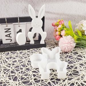 Moldes de fundición de resina hechos a mano para adornos decorativos de estilo DIY Ins para molde de herramientas de pastel de silicona de conejo X0447 - Product Image 1
