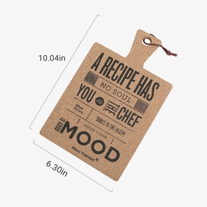 Coussinets d'<span class=keywords><strong>isolation</strong></span> thermique en liège Sous-verres de boissons Supports antidérapants Planches à pain Planches à découper créatives Accessoires alimentaires et photo haut de gamme - Product Image 2