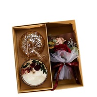 Ensemble cadeau de bougies aromatiques en cire de soja faites à la main, dans un bocal en verre, bougie parfumée, décoration de luxe pour la maison, cadeau de mariage, cadeau d'anniversaire