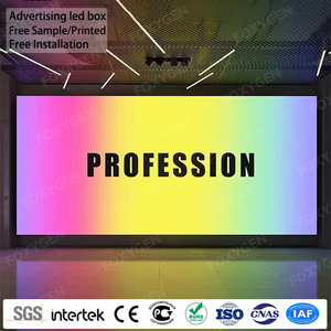 Tùy chỉnh dự án trung tâm mua sắm đầy đủ màu sắc <span class=keywords><strong>LED</strong></span> hộp căng thẳng vải hộp Đèn cho hiệu quả quảng cáo hiển thị - Product Image 2