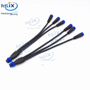 Conector de nailon impermeable tipo Y personalizado HE <span class=keywords><strong>SHENG</strong></span> JIA <span class=keywords><strong>XING</strong></span> para energía solar fotovoltaica, M15 6P, cobre, IP67, 250V, 10A, automotriz - Product Image 3