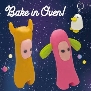 Abalorios de <span class=keywords><strong>arcilla</strong></span> polimérica para <span class=keywords><strong>hornear</strong></span>, kit artesanal de <span class=keywords><strong>arcilla</strong></span> polimérica para <span class=keywords><strong>hornear</strong></span>, llaveros colgantes - Product Image 5