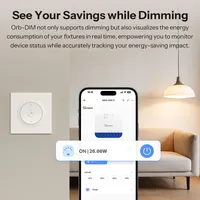 Sonoff MINI-DIM-E Matter WiFi Dimmer Duvar Anahtarı Fusion Serisi Orb-DIM Adaptif Pürüzsüz Karartma Deneyimi Ekosistemi PC