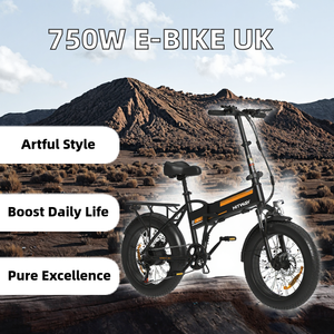 <span class=keywords><strong>Vélo</strong></span> <span class=keywords><strong>électrique</strong></span> à pneus larges <span class=keywords><strong>HITWAY</strong></span> 48V 750W 7 vitesses, cadre en alliage d'aluminium, 32 km/h, freins à disque avant/arrière 20 pouces, en stock au Royaume-Uni/UE - Product Image 2