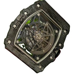 Reloj de Pulsera Mecánico Automático de Fibra de Carbono para Hombre, Super Lujoso, Marca APS, Modelo RM35-02, Luminoso, Resistente al Agua, con Correa de Goma - Product Image 4