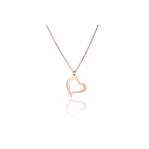 Collier avec pendentif en forme de cœur en argent sterling 925 Azuris Exquisite Fine, bijoux de luxe en provenance de Turquie - Product Image 2