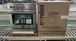 Cuisinière à <span class=keywords><strong>gaz</strong></span> 5 brûleurs, four intégré <span class=keywords><strong>avec</strong></span> compartiment four. Livré <span class=keywords><strong>avec</strong></span> un four à <span class=keywords><strong>gaz</strong></span> <span class=keywords><strong>de</strong></span> 120 L. Convient à la fois pour la maison et le commerce - Product Image 5