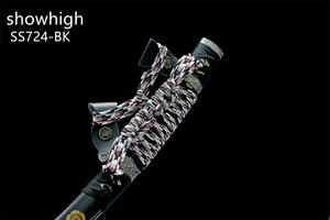 Épée Katana Dachi noire faite à la main, jouet de collection pour cosplay SS724BK - Product Image 6