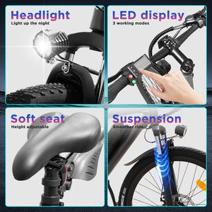 Vélo électrique 26 pouces 36 volts 32 km/h, 7 vitesses, batterie amovible, pour la ville, prix de gros, vente chaude - Product Image 3