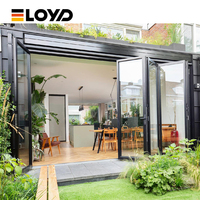 Porte pliante en alliage d'aluminium Eloyd, écran en acier inoxydable, séparation d'espace moderne pour salon de villa, personnalisable, étanche