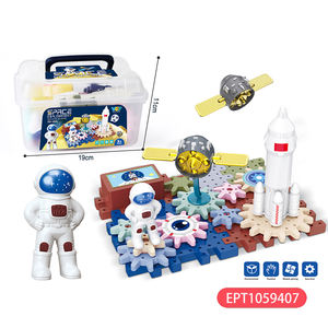 EPT 31 piezas <span class=keywords><strong>espacio</strong></span> aeroespacial engranaje giratorio bloques de construcción niños conjunto juguetes bloque juguete para niños - Product Image 3