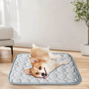 เสื่อคอกสุนัขแมวสัตว์เลี้ยงแบบทันสมัยสำหรับฤดูร้อนผ้าไนลอนระบายอากาศได้ดีพร้อมผ้าไหมเย็นพิมพ์ลายการ์ตูนรูปสัตว์สำหรับวันที่อากาศเย็นสบายในฤดูร้อน - Product Image 3