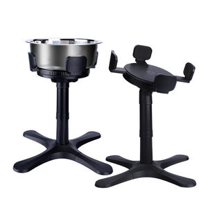 Tempat Makan Anjing & Kucing Anti Selip, Tahan Lama, Portabel, dengan Ketinggian & Kemiringan yang Dapat Disesuaikan, Terbuat dari Baja Tahan Karat dan Plastik - Product Image 1