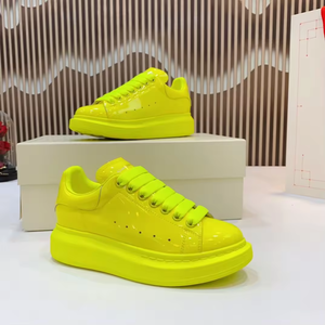 2025 New Thick-soled Men's and Women's Solid Color Leather Sports Shoes Luxury Designer Running shoes Casual Walking Shoes - Product Image 5