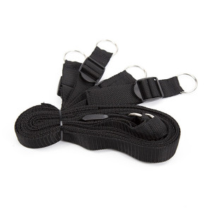 긴 가죽 벨트 BDSM 섹스 침대 속박 성인 커플 유혹 장난감 손과 다리 SM 커프스 섹스 토이 - Product Image 3