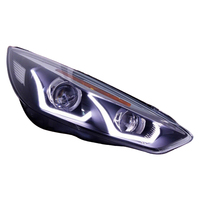 Conjunto de Faros LED para Ford Focus 15-18, DRL, Señal de Giro Secuencial, Lente de Proyector Doble, Reemplazo de Faros Halógenos, Actualización