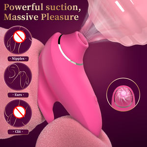 Vibrateur pour doigts, masseur clitoridien à succion, stimulateur de mamelons, puissante aspiration, silencieux, rechargeable, en silicone, jouet sexuel pour adultes pour femmes - Product Image 3
