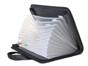 Sinh Thái Thân Thiện Chống Cháy Treo Phong Cách Kinh Doanh Xách Tay Dây Kéo Tài Liệu <span class=keywords><strong>Tote</strong></span> Túi Mở Rộng Tập Tin Accordion Thư Mục - Product Image 2