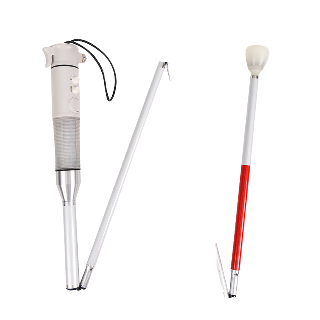 ARY Multifunctional Aluminum Alloy Adult & Kids Canes with Intelligent Audible/Visual/SOS Alarm Magnetic Safety Hammer for Blind