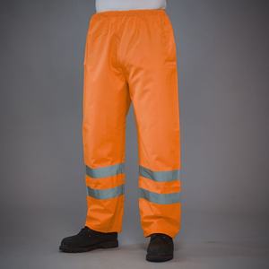 เสื้อกั๊กนิรภัยแบบกันน้ำ ANSI Class 3 สีส้มเหลืองสะท้อนแสงสำหรับผู้ชายผู้หญิงและคนงาน  รับผลิตตามสั่งขายส่งจากโรงงานโดยตรง - Product Image 6