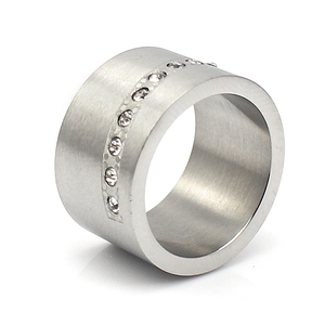 Anel de moda romântico gravável customizável, anéis de casamento para mulheres, anel de prata da eternidade com cristal - Product Image 3