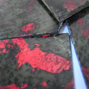 Cristal Hola al por mayor: Rodajas de gemas rojas y verdes talladas a mano, de alta calidad, estilo bohemio, forma irregular, regalo de recuerdo. - Product Image 5