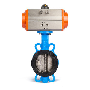 Vanne papillon pneumatique Dongqi D671X-16Q DN50, type Wafer, corps en fonte, pour eau à température normale - Product Image 2