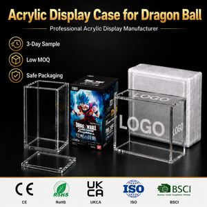 Boîte de présentation en acrylique premium pour cartes <span class=keywords><strong>Dragon</strong></span> <span class=keywords><strong>Ball</strong></span>, compatible avec la boîte Fusion World Boostet, protection transparente pour collectionneurs - Product Image 1