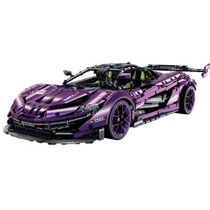 <b>Building</b> Block <b>Car</b> 10617 Supercar P1 <b>Model</b> Electroplated Purple Limited Edition Assembly <b>Model</b> Ornament Boys Toy Birthday Gift - Product Image 1