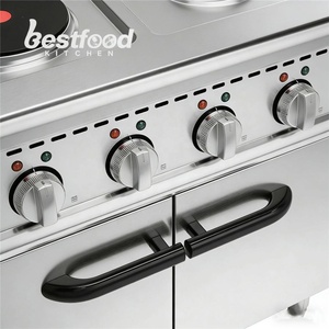 Cuisinière électrique à plaques OULI <span class=keywords><strong>de</strong></span> haute qualité avec corps en acier inoxydable, 4 brûleurs, 380V/9200W, avec garantie <span class=keywords><strong>de</strong></span> 1 an - Product Image 5