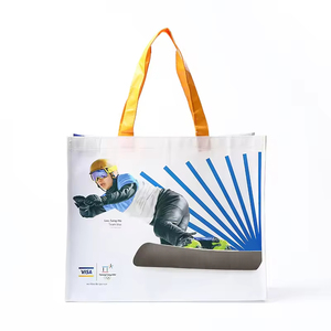 <span class=keywords><strong>Bolsa</strong></span> de Compra Reutilizable de Tela No Tejida PET Laminada con Logotipo Ecológico Impreso de Alta Calidad y Económica, Color Personalizado con Logotipo y Asas - Product Image 6