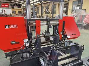 Scie à ruban fabriquée en Chine pour couper des barres d'acier d'armature tôles d'acier et hydraulique automatique en acier cylindrique - Product Image 5