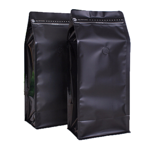 Custom Printed Resealable <strong>Square</strong> Ziplock Coffee <strong>Beans</strong> <strong>Bag</strong> Side Gusset Flat Bottom Packaging Coffee <strong>Bag</strong> With Valve and Zipper - Product Image 1