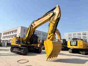 Excavadora hidráulica de cadenas CAT 349D2L de 49 toneladas, usada, original, con pocas horas de uso, para construcción pesada - Product Image 1