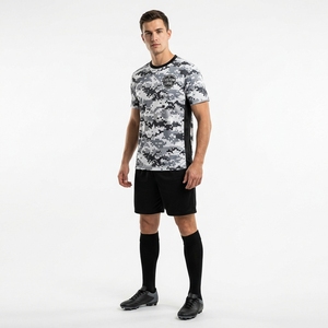 Maillots de football personnalisés en polyester respirant à séchage rapide pour la vente en gros – Uniformes de sport à manches courtes par sublimation - Product Image 1