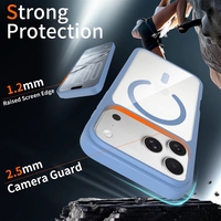 Nouvelle conception Étui magnétique transparent pour iPhone 18 17 Pro Anti-jaunissement Fin Léger Antichoc Coque de téléphone portable