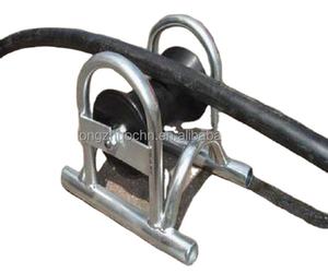 Rodillo de aluminio de guía recta de ruedas individuales <span class=keywords><strong>para</strong></span> tendido de cables subterráneos Rodillos de tracción de cables eléctricos - Product Image 5