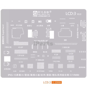 IParts amaoe LCD BGA reballing ลายฉลุสำหรับ iPhone <span class=keywords><strong>6s</strong></span> ถึง15หน้าจอ ic/facee id/ อินฟราเรด/เครื่องมือซ่อมแซมสีจริง - Product Image 1